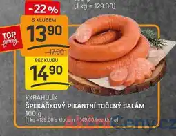 Flop ŠPEKÁČKOVÝ PIKANTNÍ TOČENÝ SALÁM 100g nabídka
