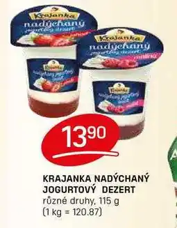 Flop KRAJANKA NADÝCHANÝ JOGURTOVÝ DEZERT různé druhy, 115 g nabídka