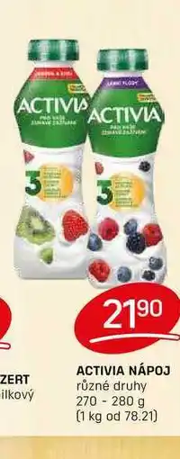 Flop ACTIVIA NÁPOJ různé druhy 270 - 280 g nabídka