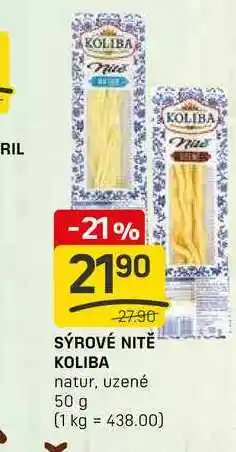 Flop SÝROVÉ NITĚ KOLIBA natur, uzené 50 g nabídka