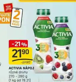Flop ACTIVIA NÁPOJ různé druhy 270-280 g nabídka