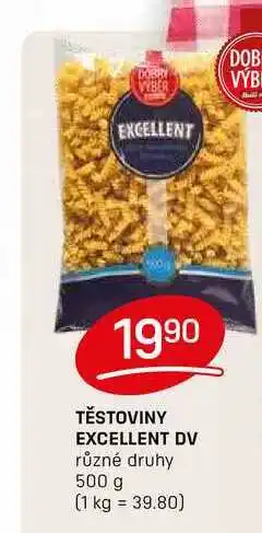 Flop TĚSTOVINY EXCELLENT DV různé druhy 500 g nabídka
