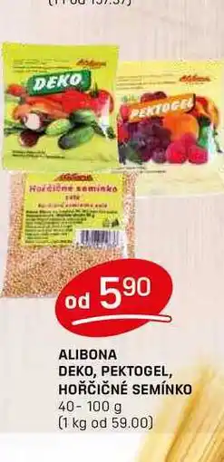 Flop ALIBONA DEKO, PEKTOGEL, HOŘČIČNÉ SEMÍNKO 40-100 g nabídka