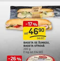 Flop BAGETA SE ŠUNKOU, BAGETA SÝROVÁ 200 g nabídka