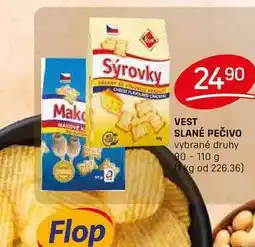 Flop VEST SLANÉ PEČIVO vybrané druhy 90-110 g nabídka