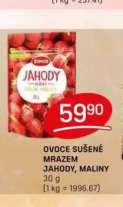 Flop OVOCE SUŠENÉ MRAZEM JAHODY, MALINY 30 g nabídka