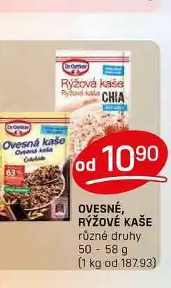 Flop OVESNÉ, RÝŽOVÉ KAŠE různé druhy 50-58 g nabídka