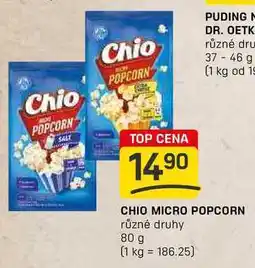 Flop CHIO MICRO POPCORN různé druhy 80 g nabídka