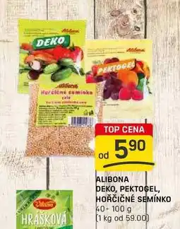 Flop ALIBONA DEKO, PEKTOGEL, HOŘČIČNÉ SEMÍNKO 40-100 g nabídka