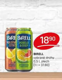 Flop BIRELL vybrané druhy 0,5 1, plech nabídka