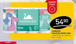Flop HARMONY TOALETNÍ PAPÍR DINO 3 vrstvý, 8 rolí nabídka