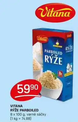 Flop VITANA RÝŽE PARBOILED 8 x 100 g, varné sáčky nabídka