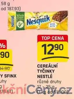 Flop CEREÁLNÍ TYČINKY NESTLÉ různé druhy 17 -25 g nabídka