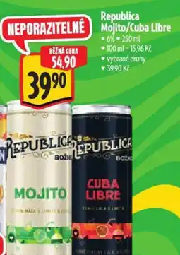 Albert Republica Mojito/Cuba Libre nabídka