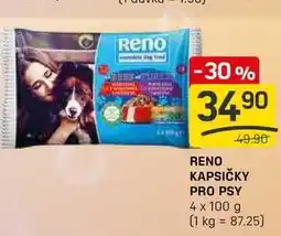 Flop RENO KAPSIČKY PRO PSY 4 x 100g nabídka