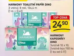 Flop HARMONY KAPESNÍKY DINO 3vrstvé 10 x 10, 2vrstvé box 150 ks nabídka