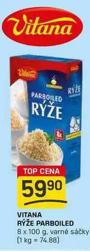 Flop VITANA RÝŽE PARBOILED 8 x 100 g nabídka