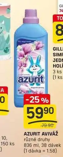 Flop AZURIT AVIVÁŽ různé druhy 836 ml, 38 dávek nabídka