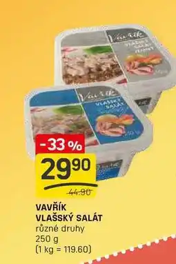 Flop VAVŘÍK VLAŠSKÝ SALÁT různé druhy 250 g nabídka