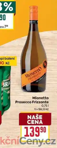 Billa Mionetto Prosecco Frizzante 0,75l nabídka