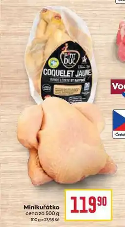 Billa Minikuřátko cena za 500 g nabídka