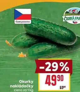 Billa Okurky nakládačky cena za 1 kg nabídka