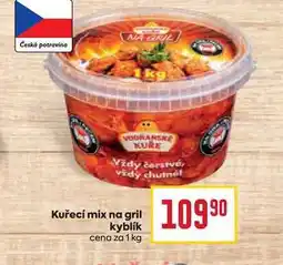 Billa Kuřecí mix na gril kyblík cena za 1 kg nabídka