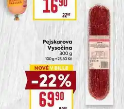 Billa Pejskarova Vysočina 300 g nabídka