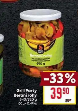 Billa Grill Party Beraní rohy 640/320 g nabídka