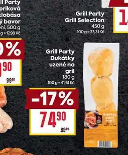 Billa Grill Party Dukátky uzené na gril 180 g nabídka