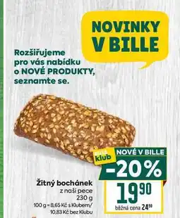 Billa Žitný bochánek z naší pece 230 g nabídka