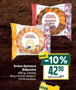 Billa Srdce domova Bábovka 400 g nabídka