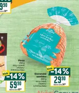 Billa Slovanské semínko 400 g nabídka