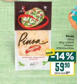 Billa Pinsa 250 g nabídka
