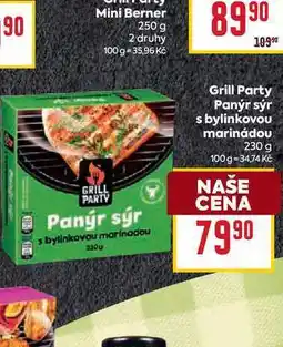 Billa Grill Party Panýr sýr s bylinkovou marinádou 230 g nabídka
