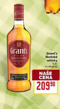 Billa Grant's Skotská whisky 0,5l nabídka