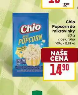 Billa Chio Popcorn do mikrovlnky 80 g nabídka