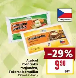 Billa Agricol Tatarská omáčka 100g nabídka