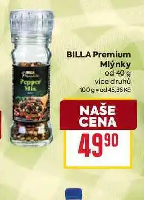Billa BILLA Premium Mlýnky od 40 g nabídka