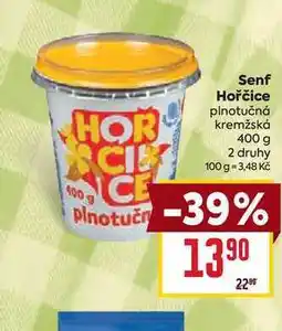 Billa Senf Hořčice plnotučná kremžská 400 g nabídka