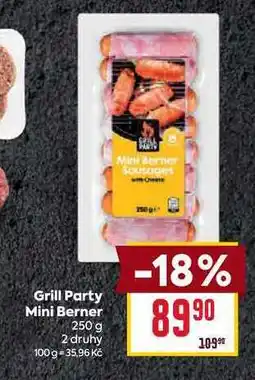 Billa Grill Party Mini Berner 250 g nabídka