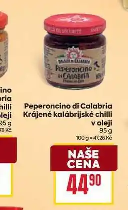 Billa Peperoncino di Calabria Krájené kalábrijské chilli v oleji 95 g nabídka