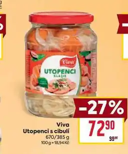 Billa Viva Utopenci s cibulí 670/385 g nabídka