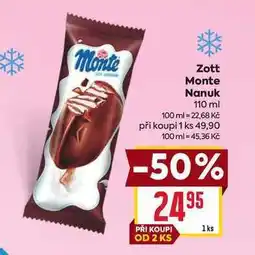 Billa Zott Monte Nanuk 110 ml nabídka