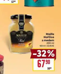 Billa Maille Hořčice s medem 200 ml nabídka