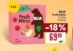 Billa BEAR Fruit Minis 5x20 g nabídka