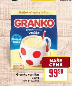 Billa Granko vanilka 350 g nabídka