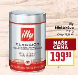 Billa Illy Mletá káva 250 g nabídka
