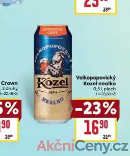 Billa Velkopopovický Kozel nealko 0,51, plech nabídka