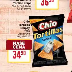 Billa Chio Tortillas Chipsy 110 g nabídka